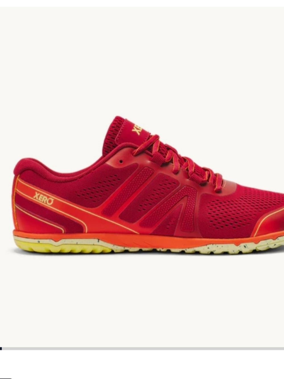 XERO HFS II Mens Salsa Red Barefoot Running  Shoes Minimalist Crossfit 8.5US